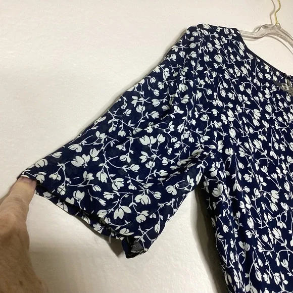 Reformation NEW Prima Midi Dress Navy Floral NWT Sz 8 - Picture 4 of 10